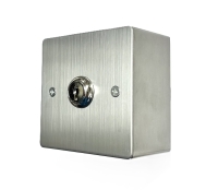 Key switch AK36P, 3-position, for surface mounting, stainless steel