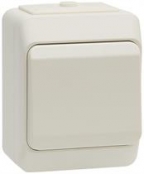 SP-1P Sulkupainike IP44 pinta-asennukseen valkoinen